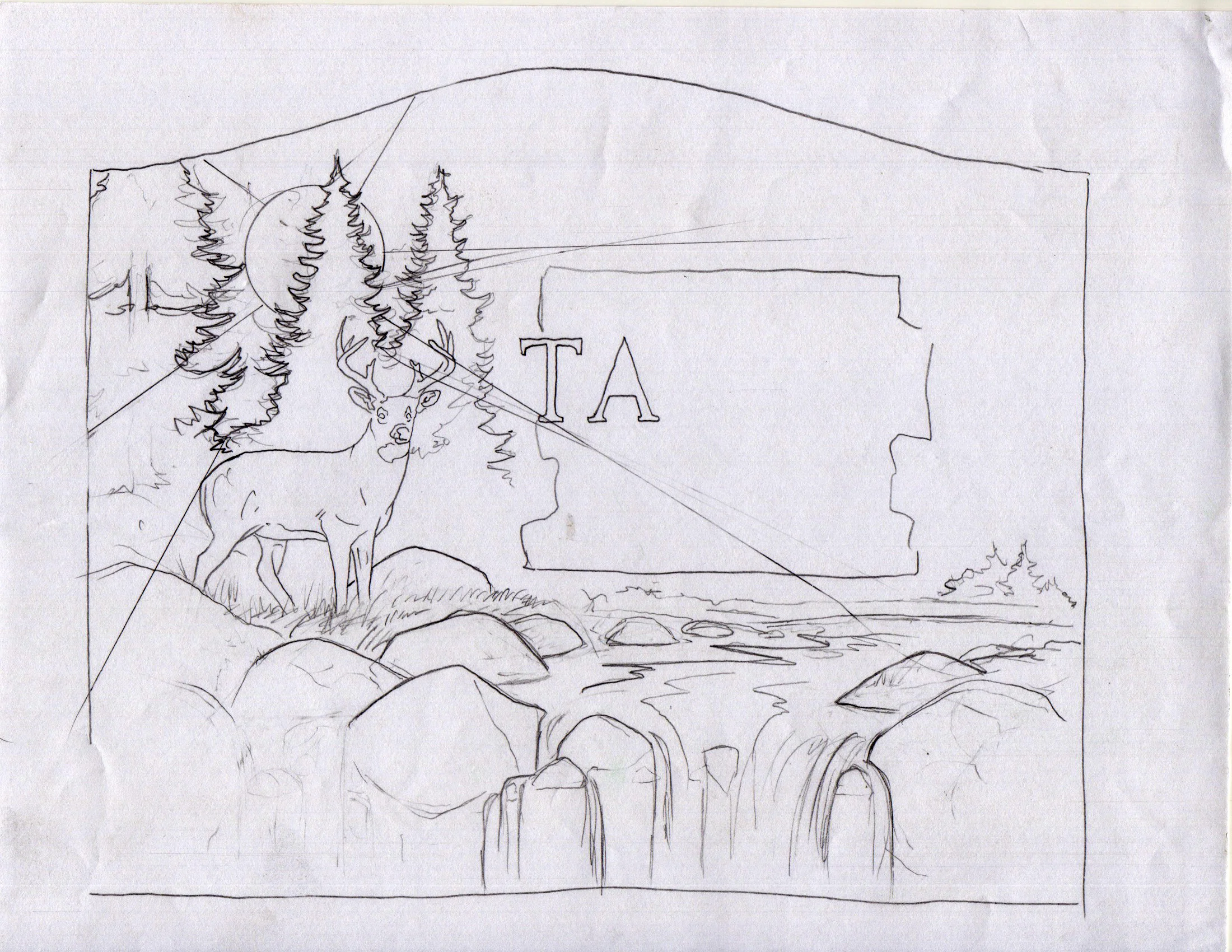 Line drawing.