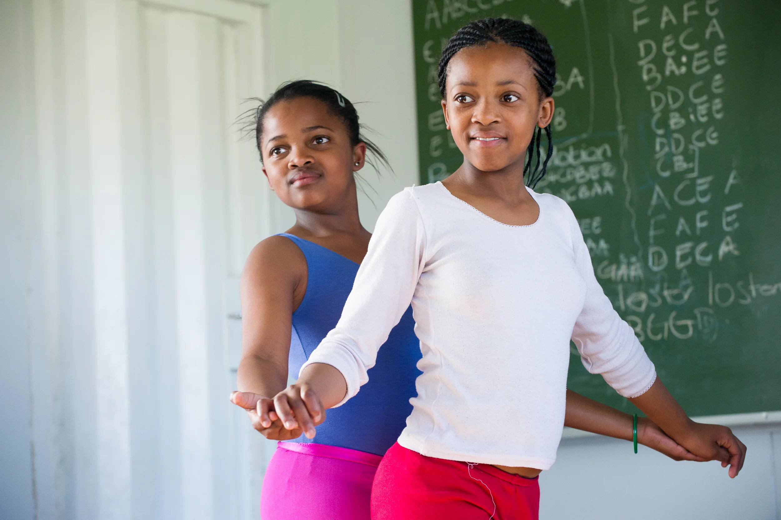 Dance for All instructors go out into the community every afternoon to teach children in their own neighborhoods. These children can remain in the local classes or audition for the higher level training that is held in the Dance for All studios.