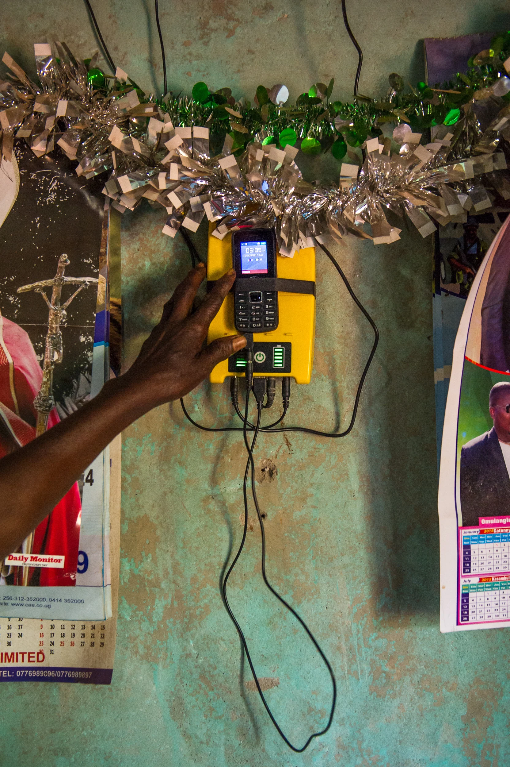 Most of the solar panel systems also have a charger for mobile phones.