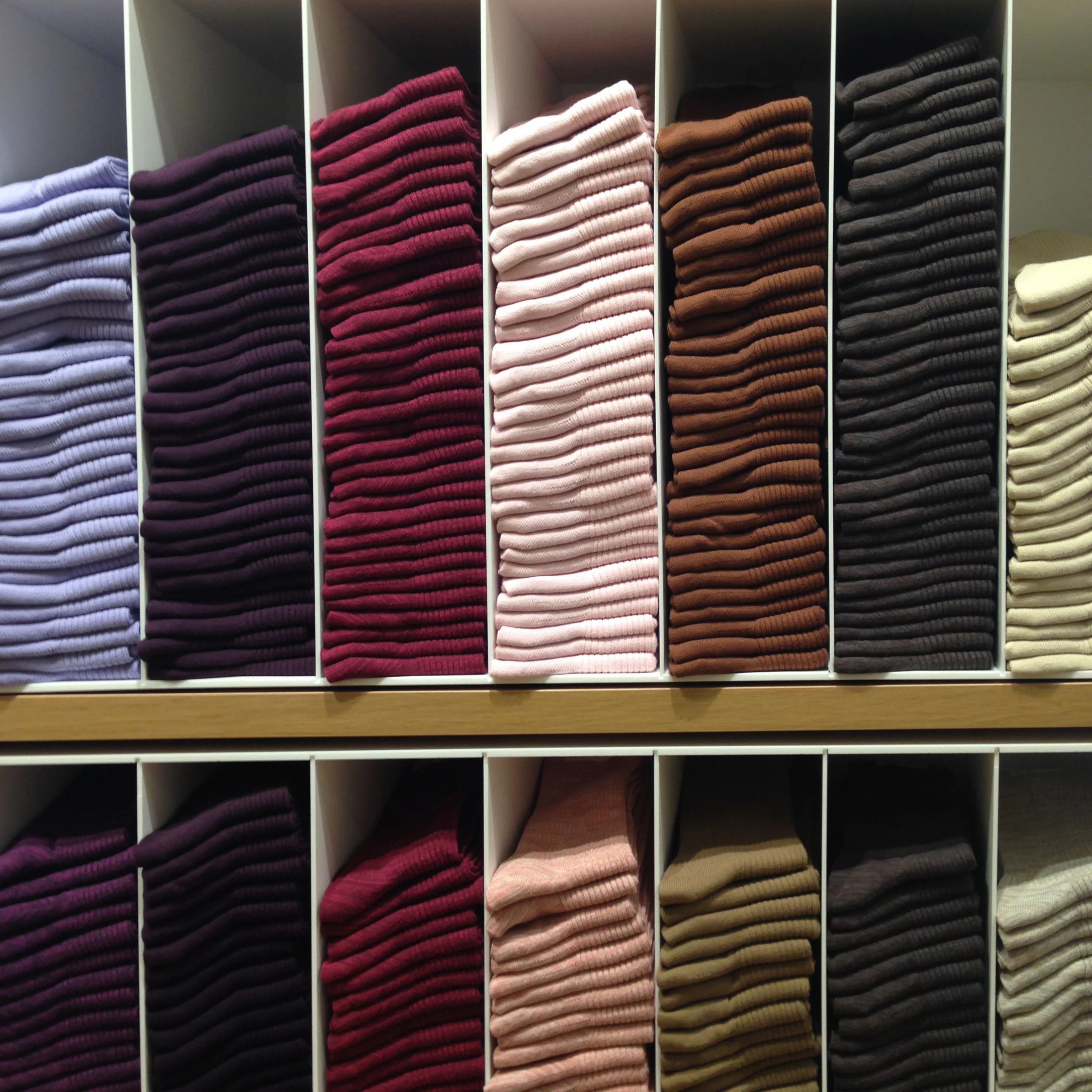 If you can't find a suitable color from here (or the adjacent shelf of even more colors) you are a picky shopper indeed.