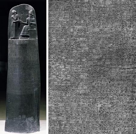 Code of Hammurabi, one of the earliest known building codes, among other things. (Images: Louvre, Paris; Public Domain)