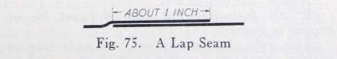 Fig. 75. A Lap Seam