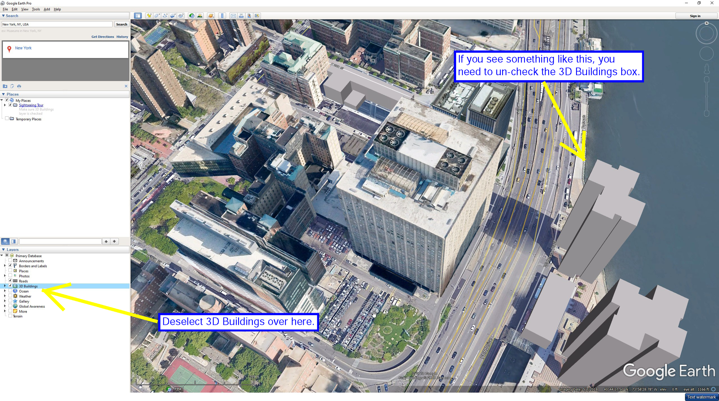 How To Find A Satellite View Of A Building With Google Earth