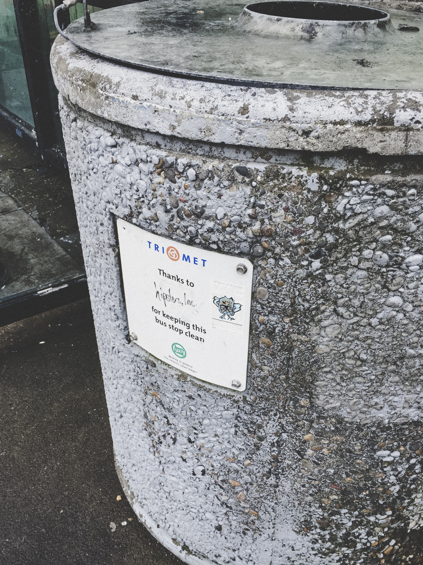 Something that made me chuckle while waiting for the bus.