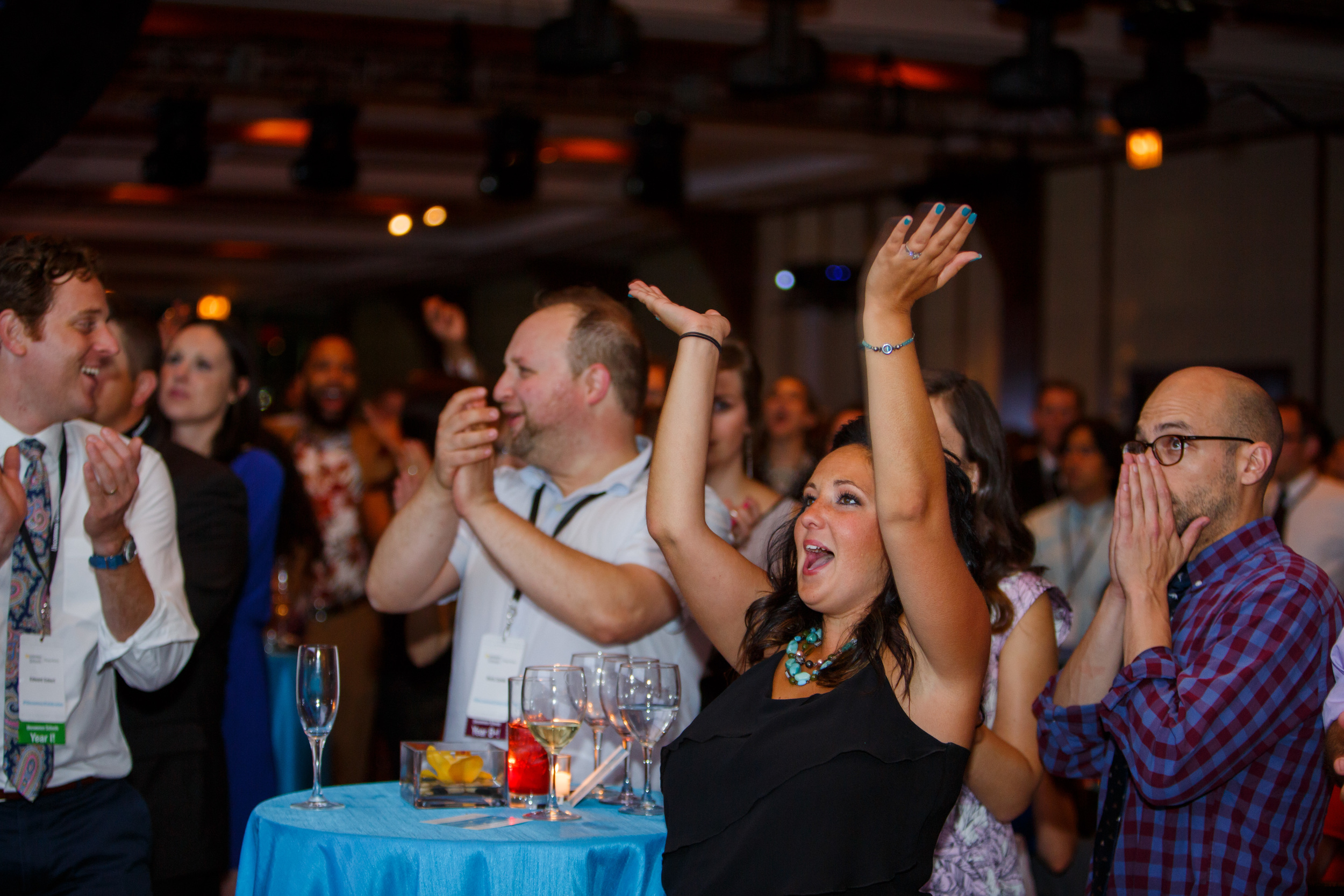 Our video playing at the Uncommon Gala