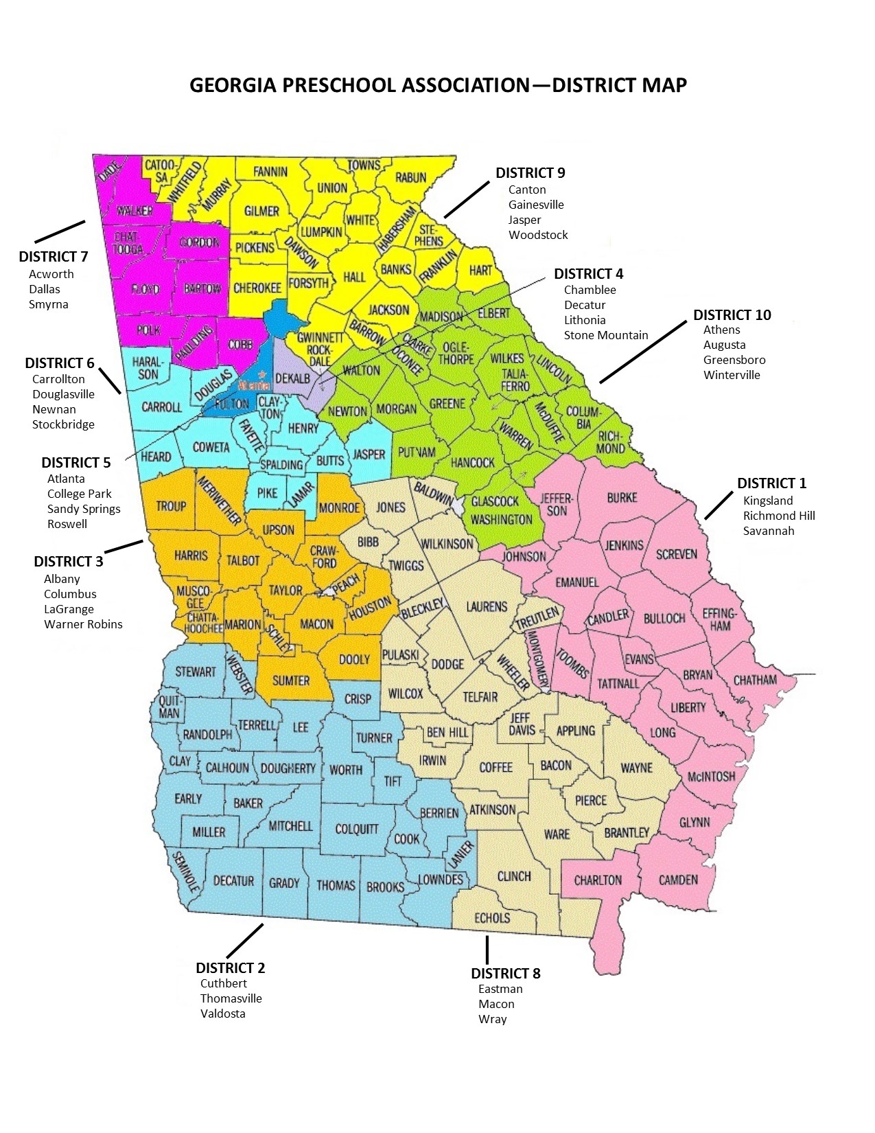 Click to enlarge to locate your District