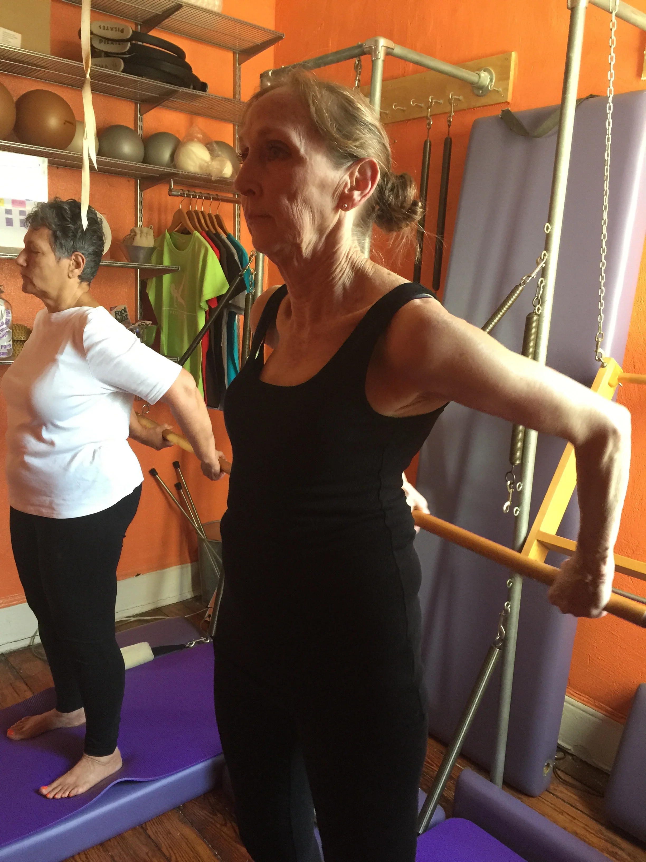 Backward Arms on the Pilates Tower