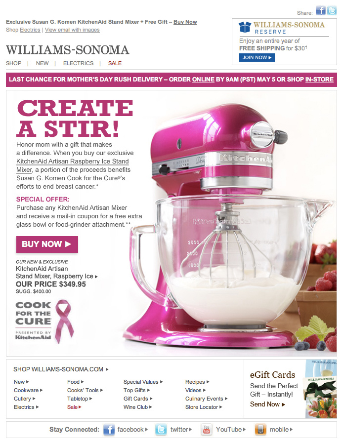 Williams-Sonoma — Email