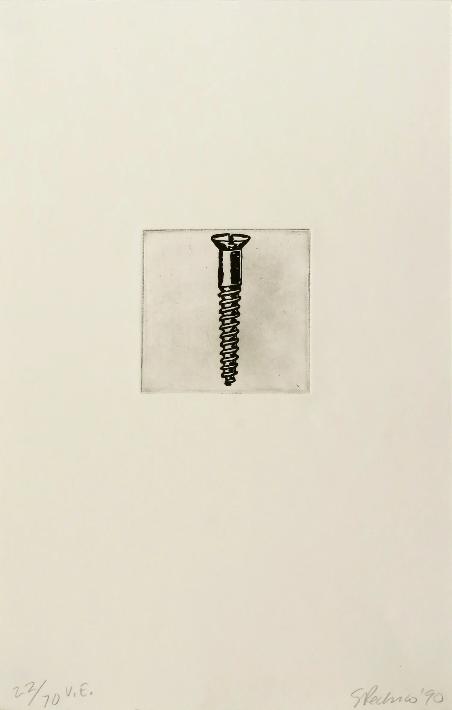 SANDRA RECHICO V.E. , 1990 Aquatint