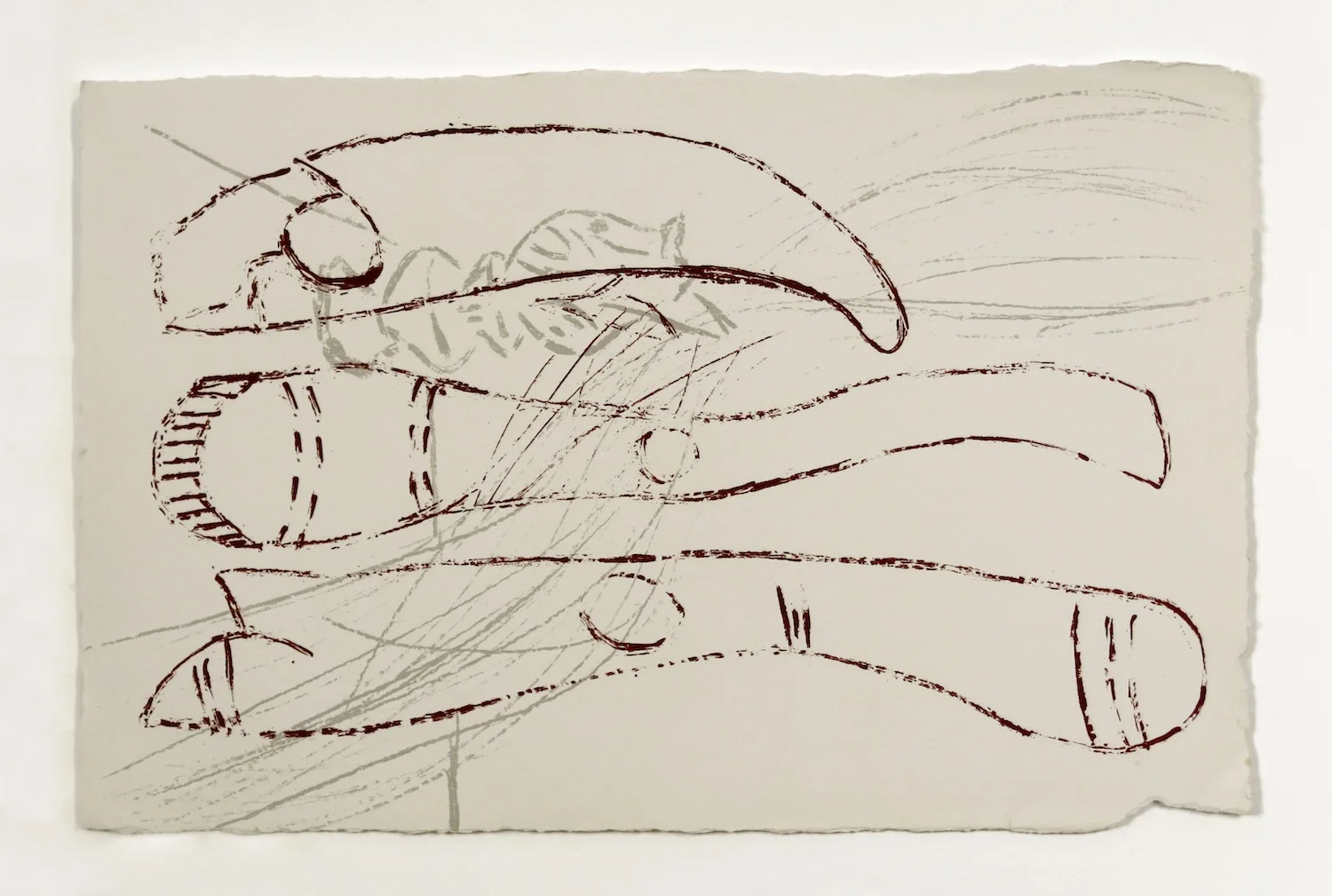 NATHALIE OLANICK Red, with Humour , 1990 Screenprint