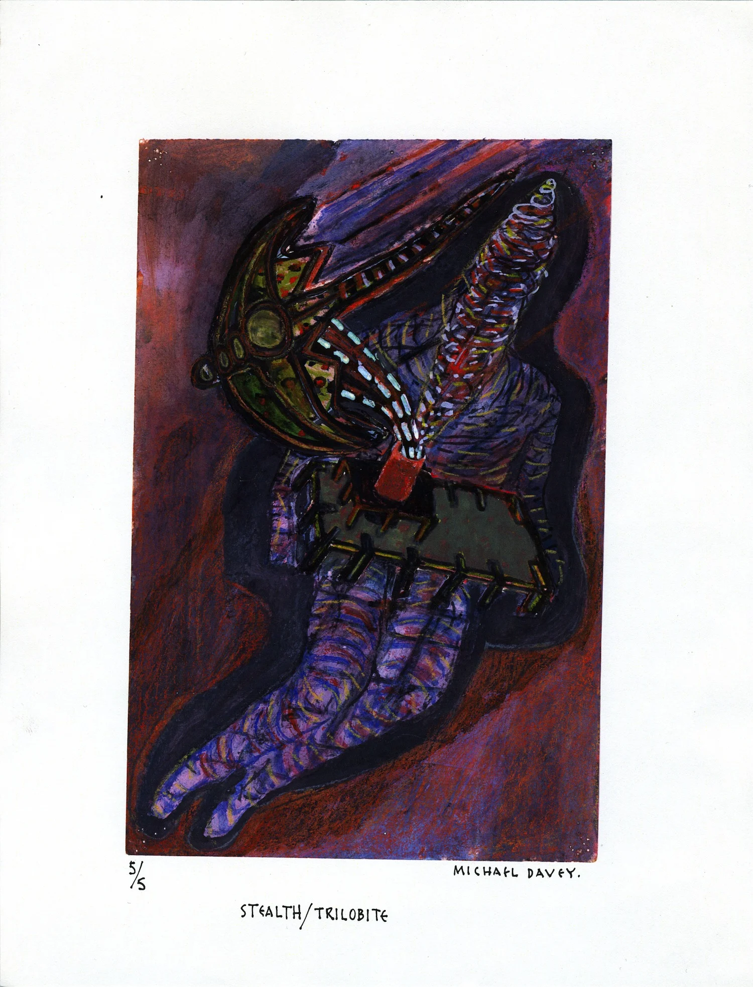 MICHAEL DAVEY Stealth/Trilobite , 2000 Colour Xerox