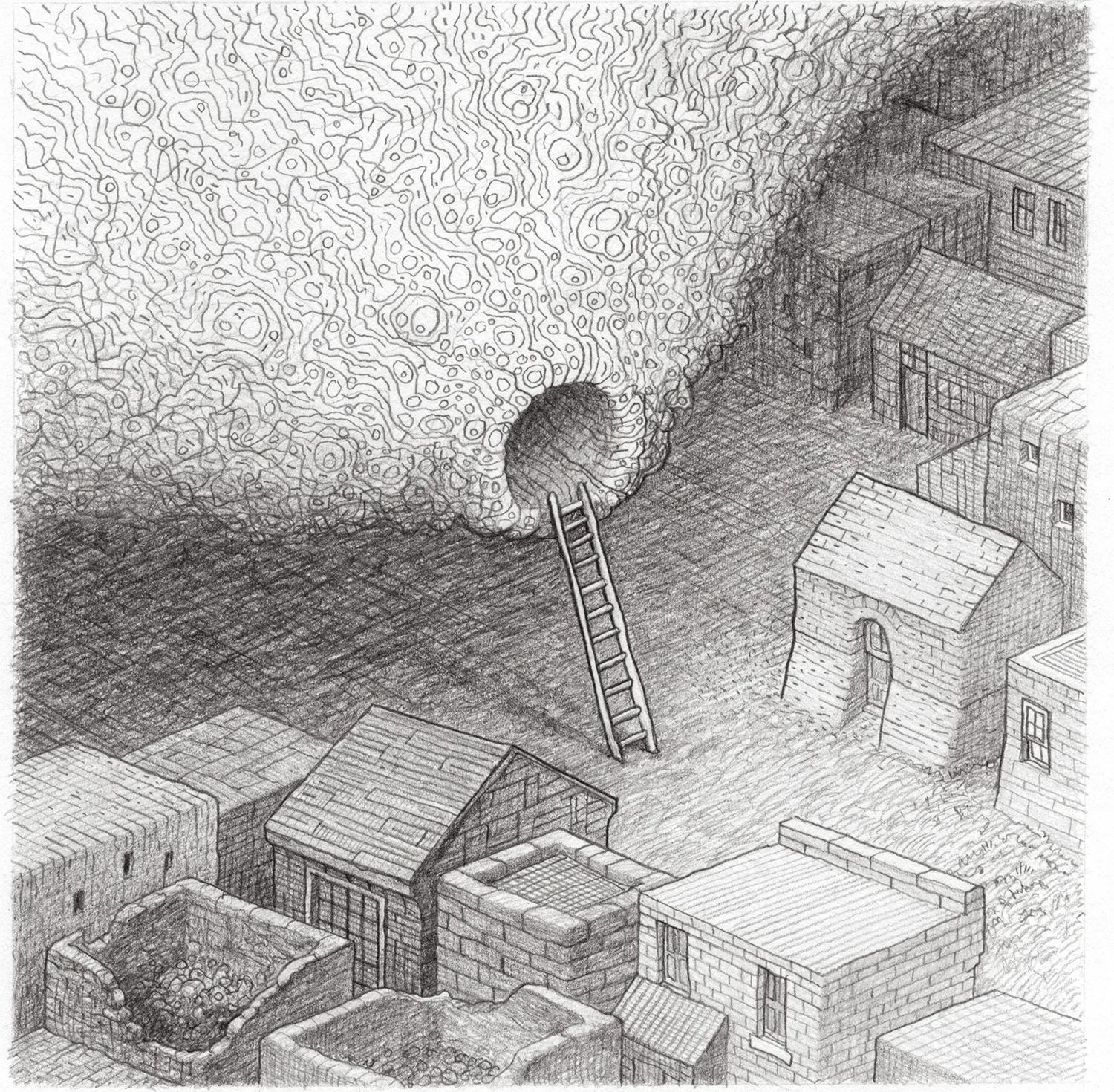 Cloudcar , 2008 Pencil 7" x 7"