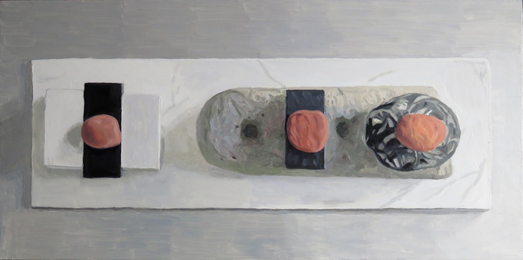 IAN MACKAY Buffer, 2014, Oil on wood, 12 x 24 inches