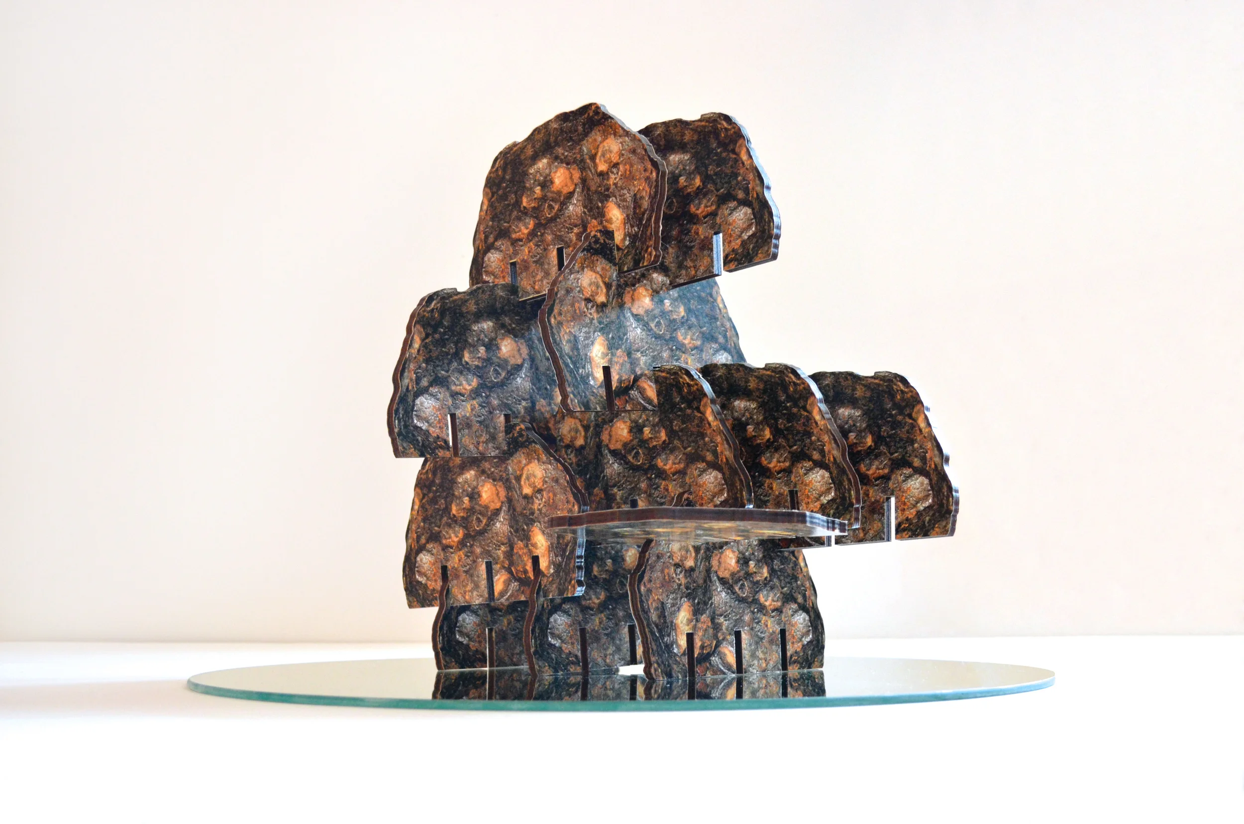 SLAVICA PANIC Modular Meteorite , 2014. Mixed media, 20 x 15 inches.