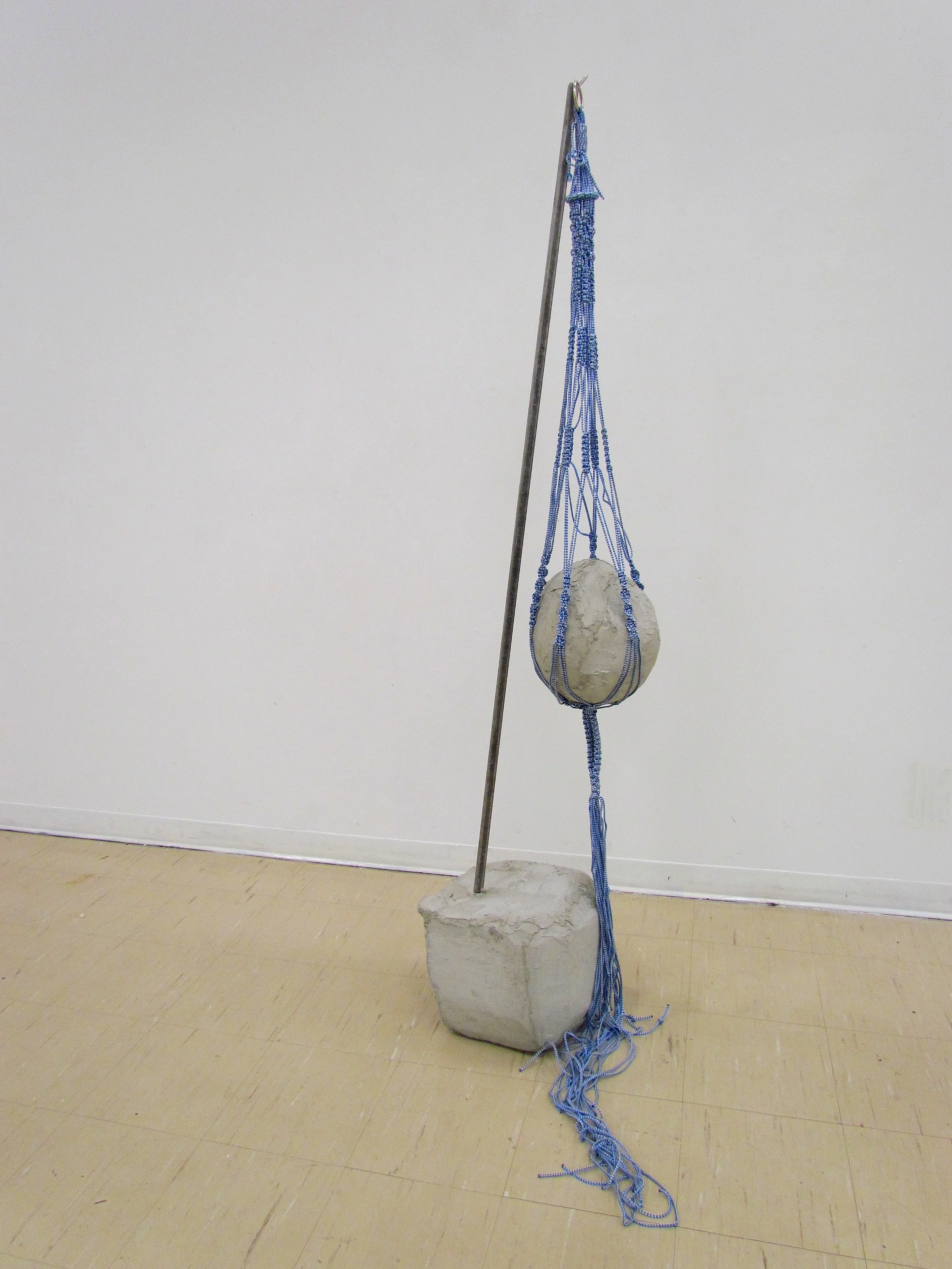 CHRISTY KUNITZKY F&F , 2014. Concrete, metal, foam, nylon rope, 78 x 22 x 14 inches.