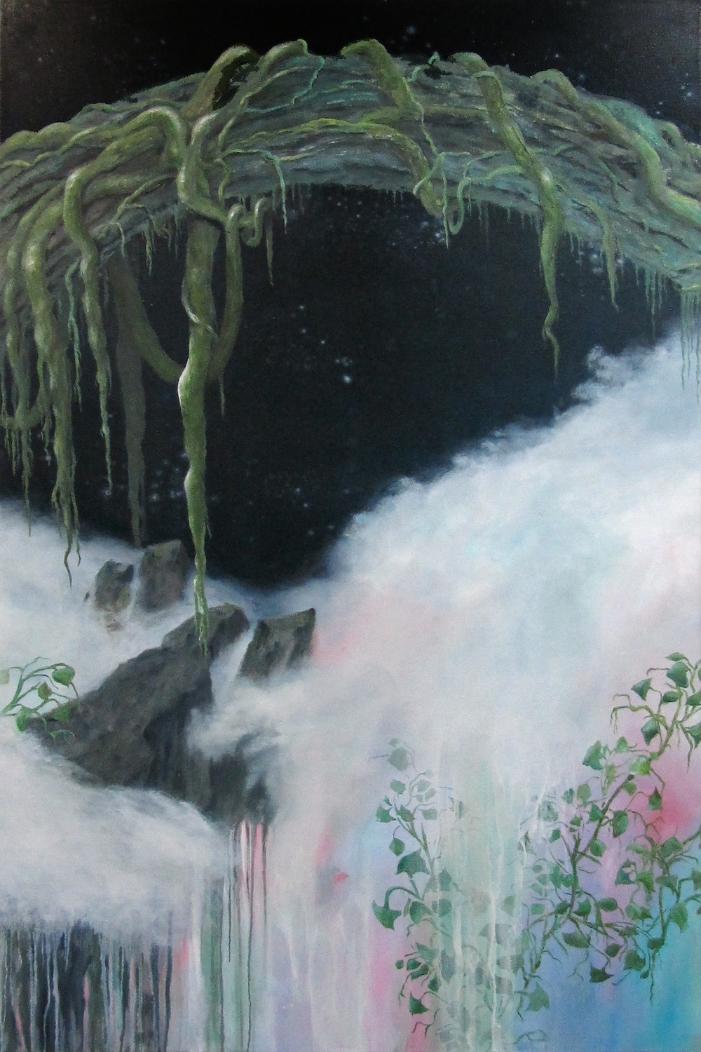Over the rainbow Oil on linen 72” x 48”