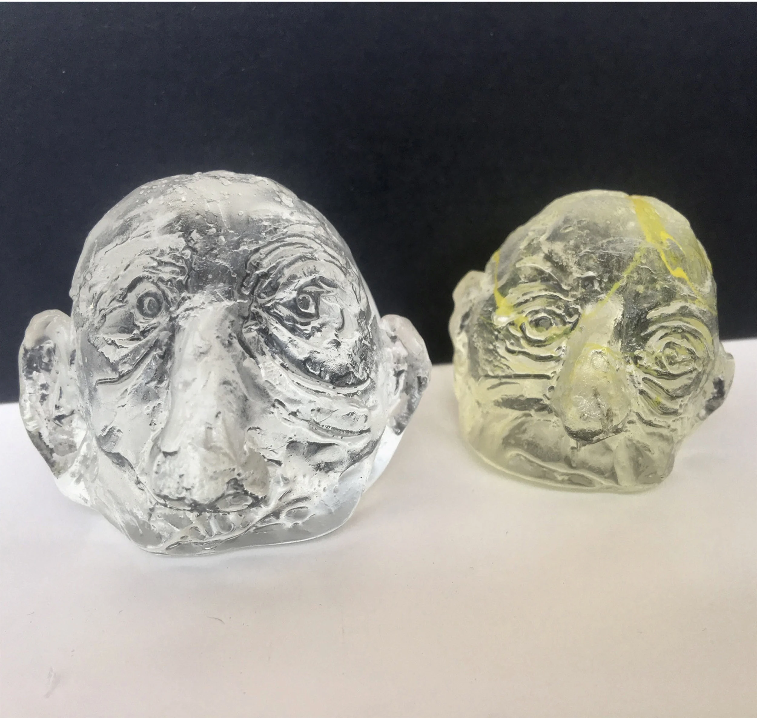 Present and Transparent , 2017 Moulded glass, dimensions within 2" circumference