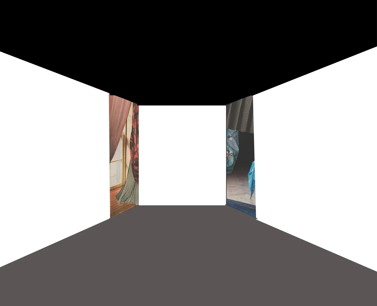 all the women magazine photo fragment collage on cradled board with back-painted glass 25" x 31" 2017