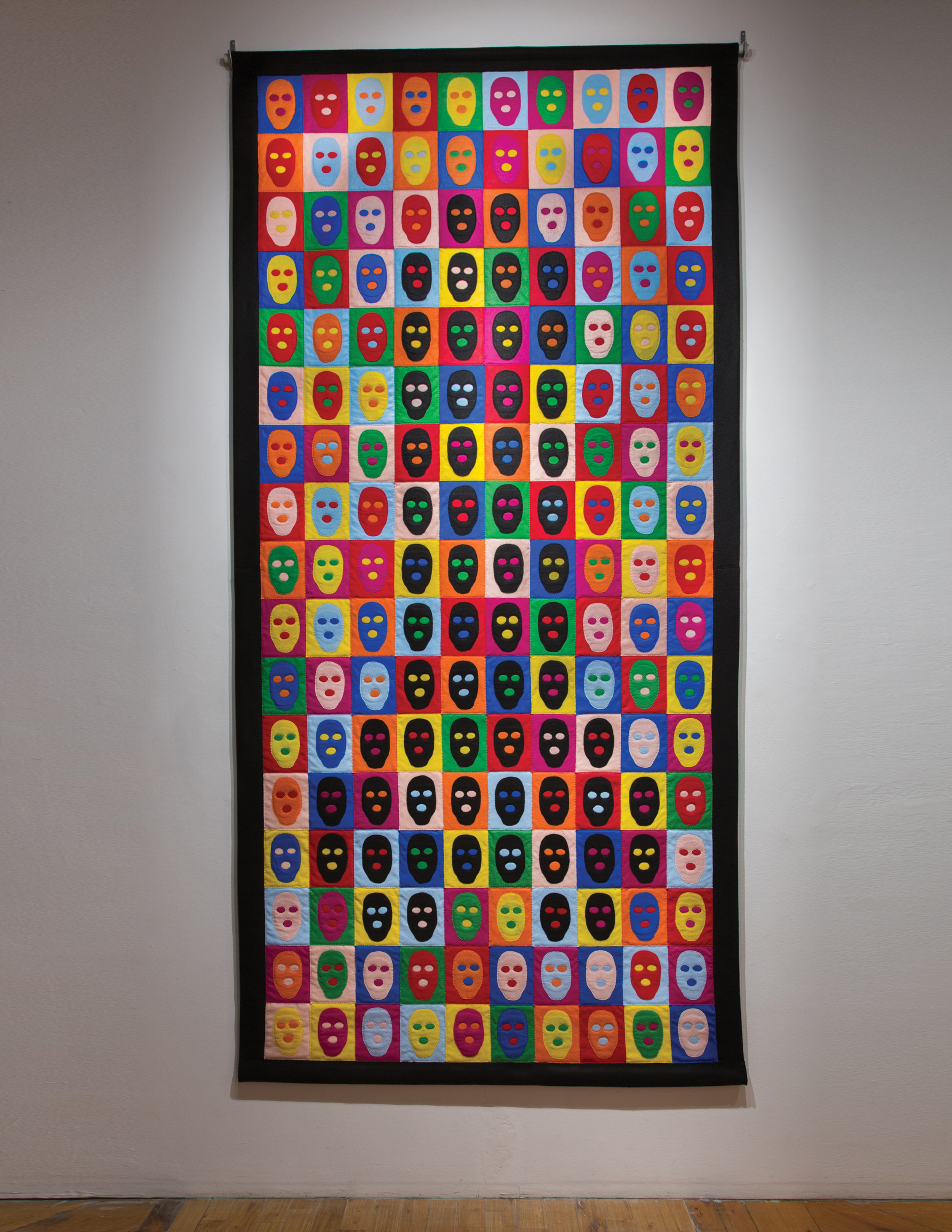  TERROR!ST Felt and muslin 120” x 66”  