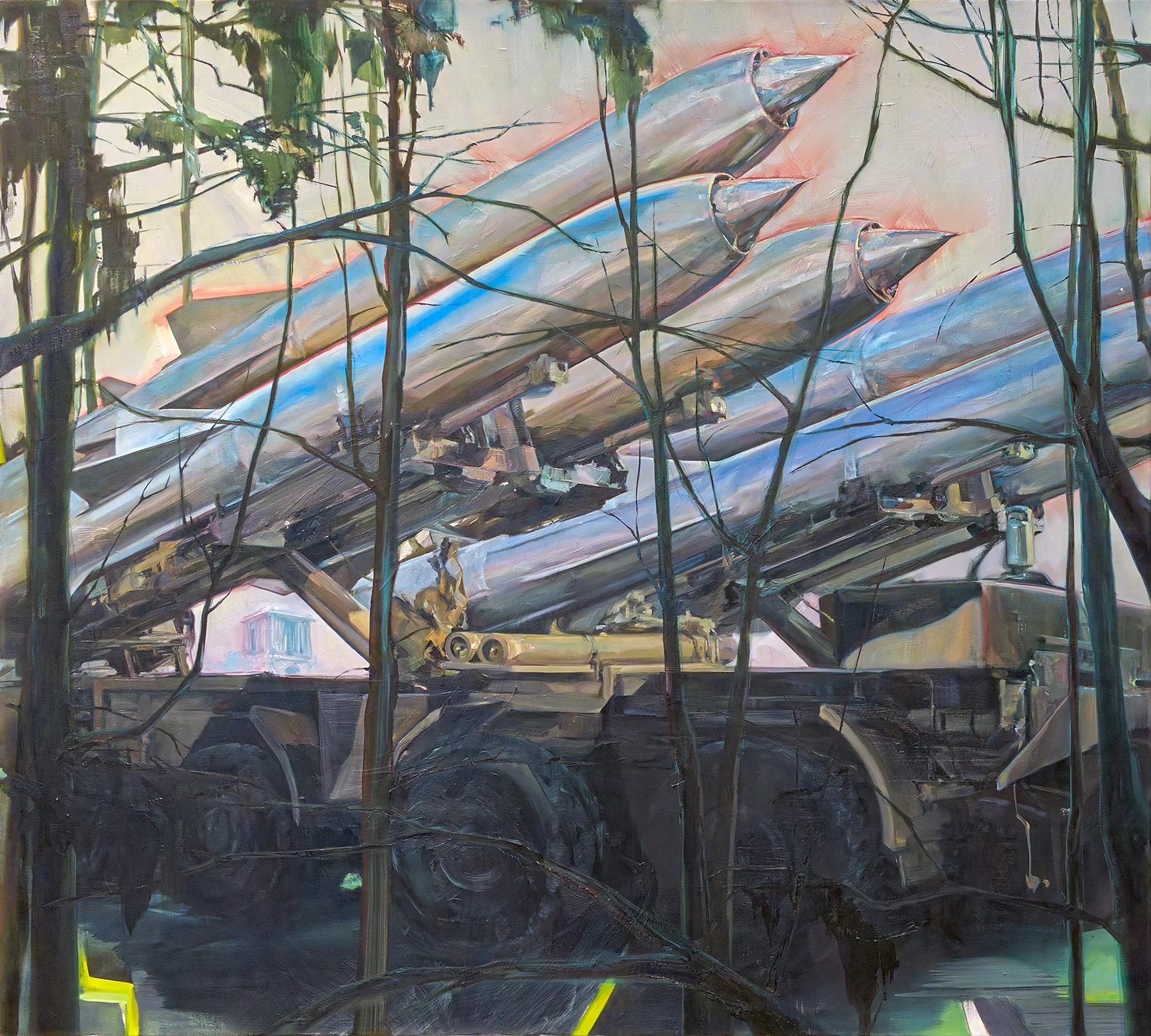 GLORY 1 Oil, acrylic and pastel on recycled canvas 54" x 60" 2018