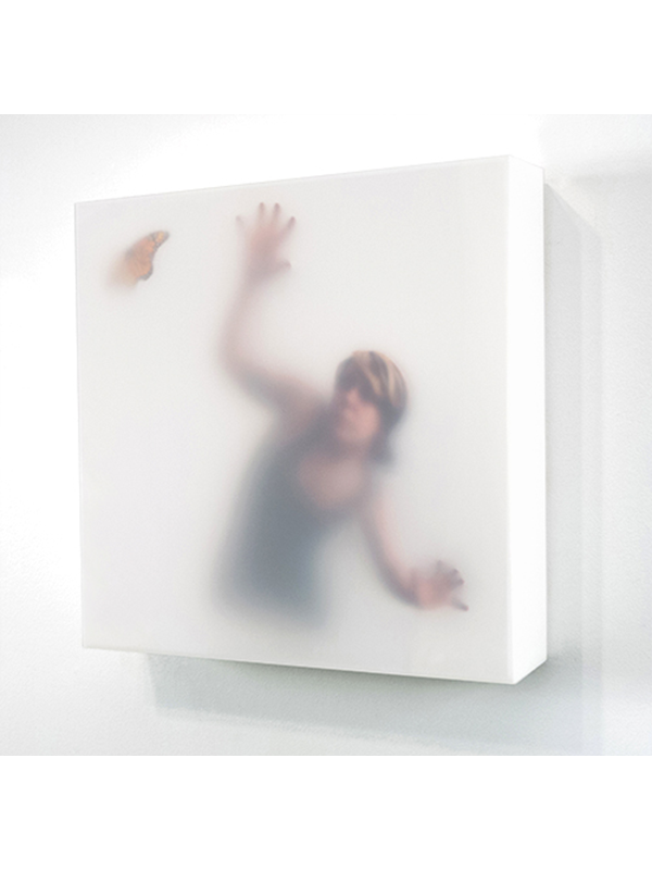 Untitled #15 Inkjet prints, acrylic box, Styrofoam, acrylic gel, archival foam core, tape 16" x 16" x 4"