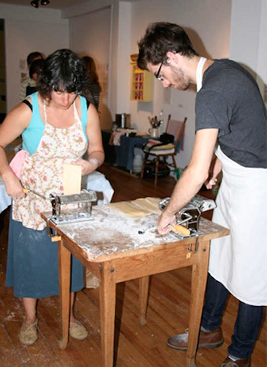  Pasta Workshop at Eyelevel Gallery in Halifax on August 8, 2010. 