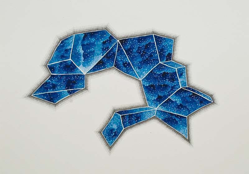 Firmament , 2010 Gouache and graphite