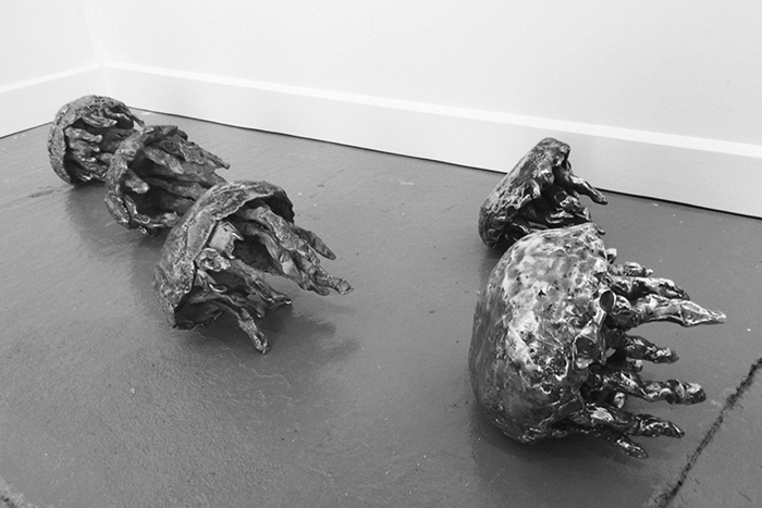   The Issue with Jellyfish , 2017 Cast aluminum from a series of five sculptures Dimensions variable 