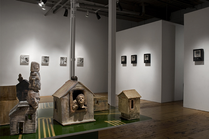  Installation view of  Nowhereness , 2012. 