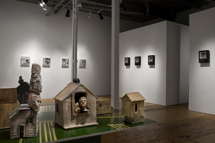 Installation view of Nowhereness , 2012.