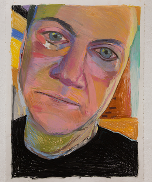   Selfie Crying , 2016-2019 Chalk pastel on cotton rag paper 30” x 22”  Based on an image of the artist’s face,  Selfie Crying  imagines a wide-eyed stunned sadness about the turn of events and change we are experiencing in our current world order 
