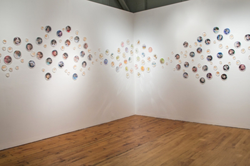  Installation view of  I Caught it at The Movies,  2013, at the Red Head Gallery. 