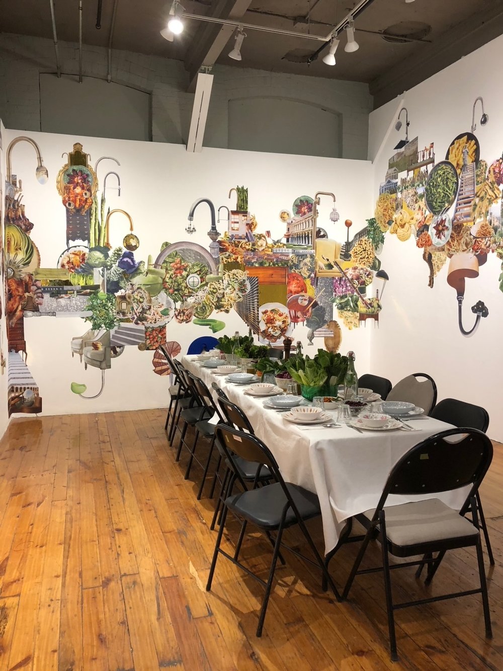  Installation shot of Dinner @ Gorge, 2019 Red Head Gallery 