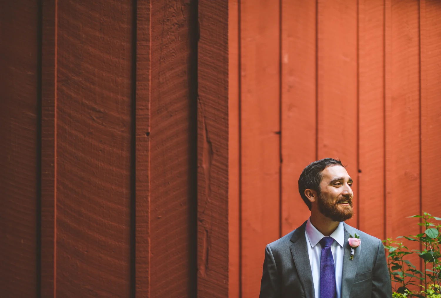 002 - creative composition of groom on his wedding day using lines and rule of thirds.jpg