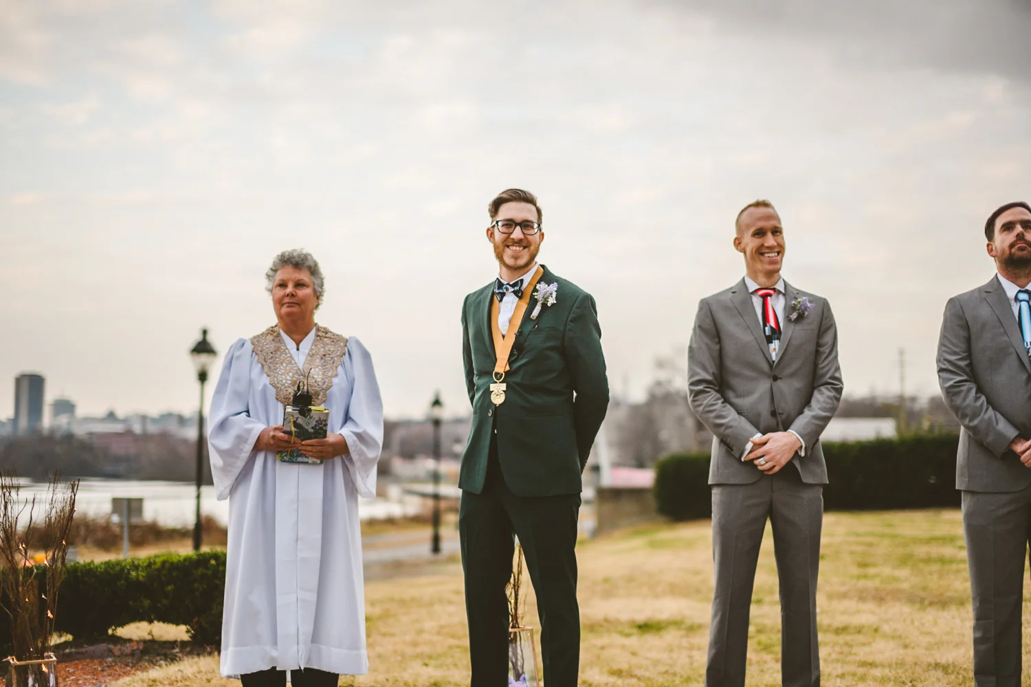 010 - groom waits for bride at rocketts landing in richmond.jpg