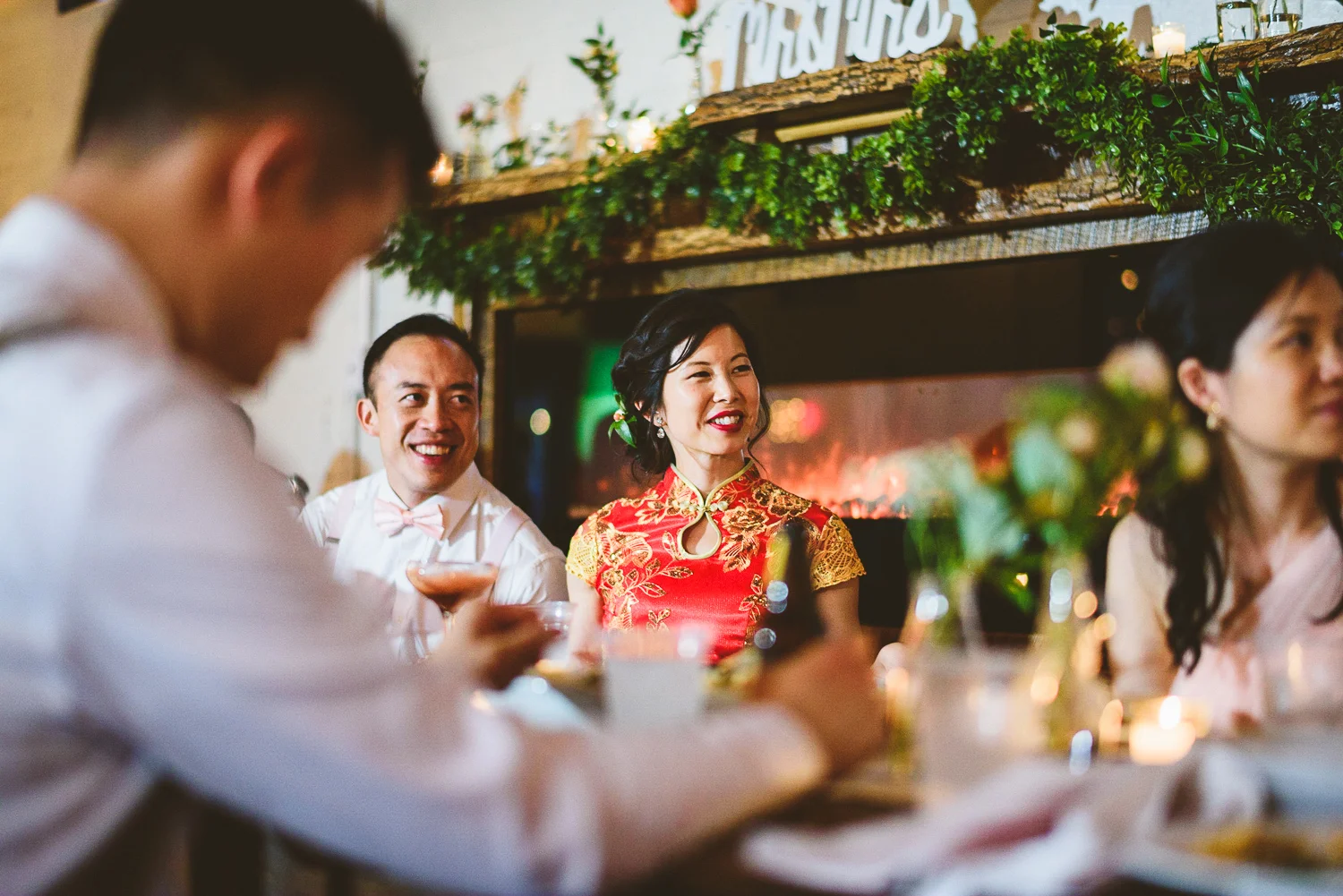 056 - bride and groom watch their wedding toasts at the sweetheart table richmond virginia.jpg