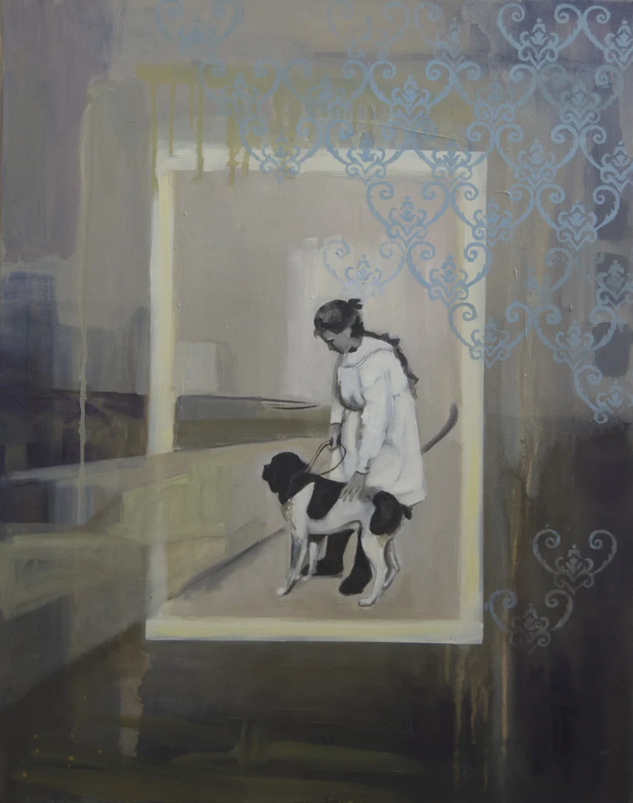   
 
 
 "Passeggiata interrupted II". 28"x22". 2012. Oil on canvas. Available. 
 
 
  