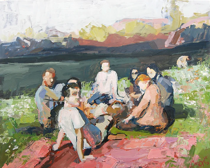 Luncheon on the grass sans nude