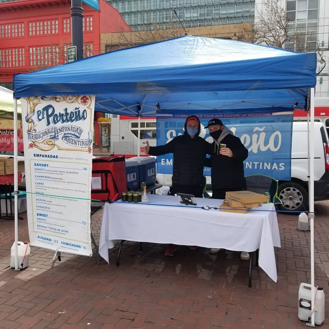 Welcome to Heart of the City, @elportenosf ! #FarmersMarket #EmpanadasArgentinas #SFEats #chimichurri