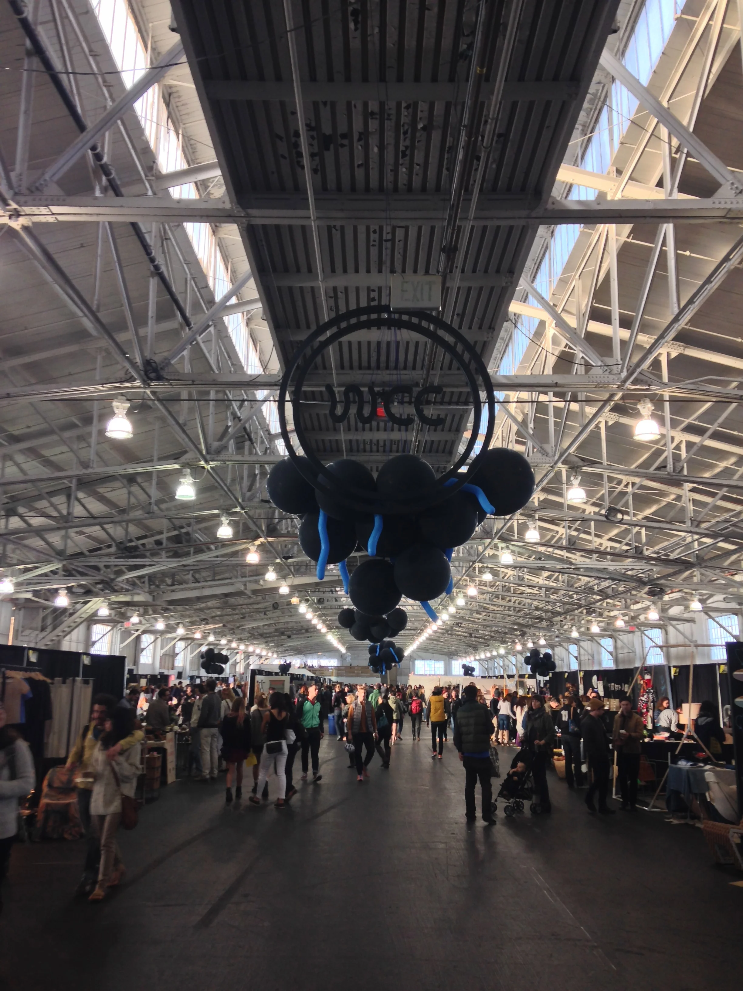 West Coast Craft at Fort Mason! The entrance to the fair. 