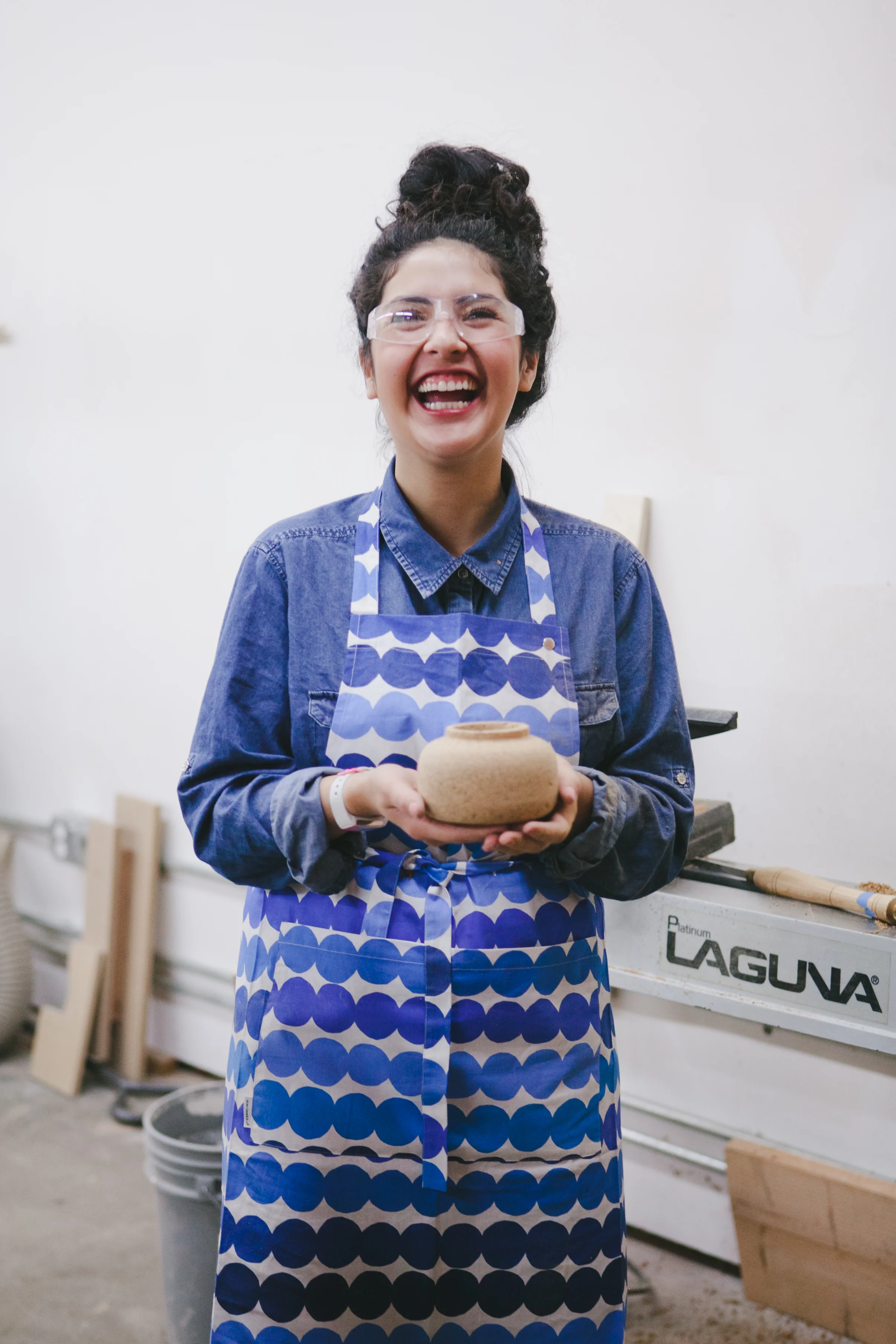 The finished piece! A cork vase. 