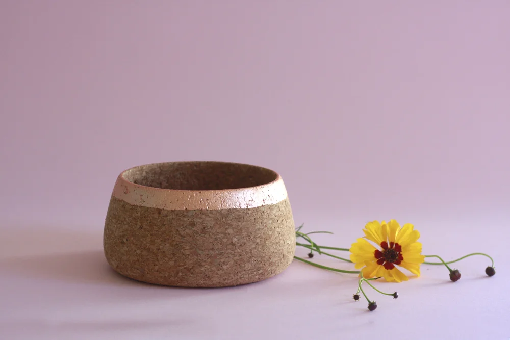 Shop Pink: Copper Cork Planter, Sm $60