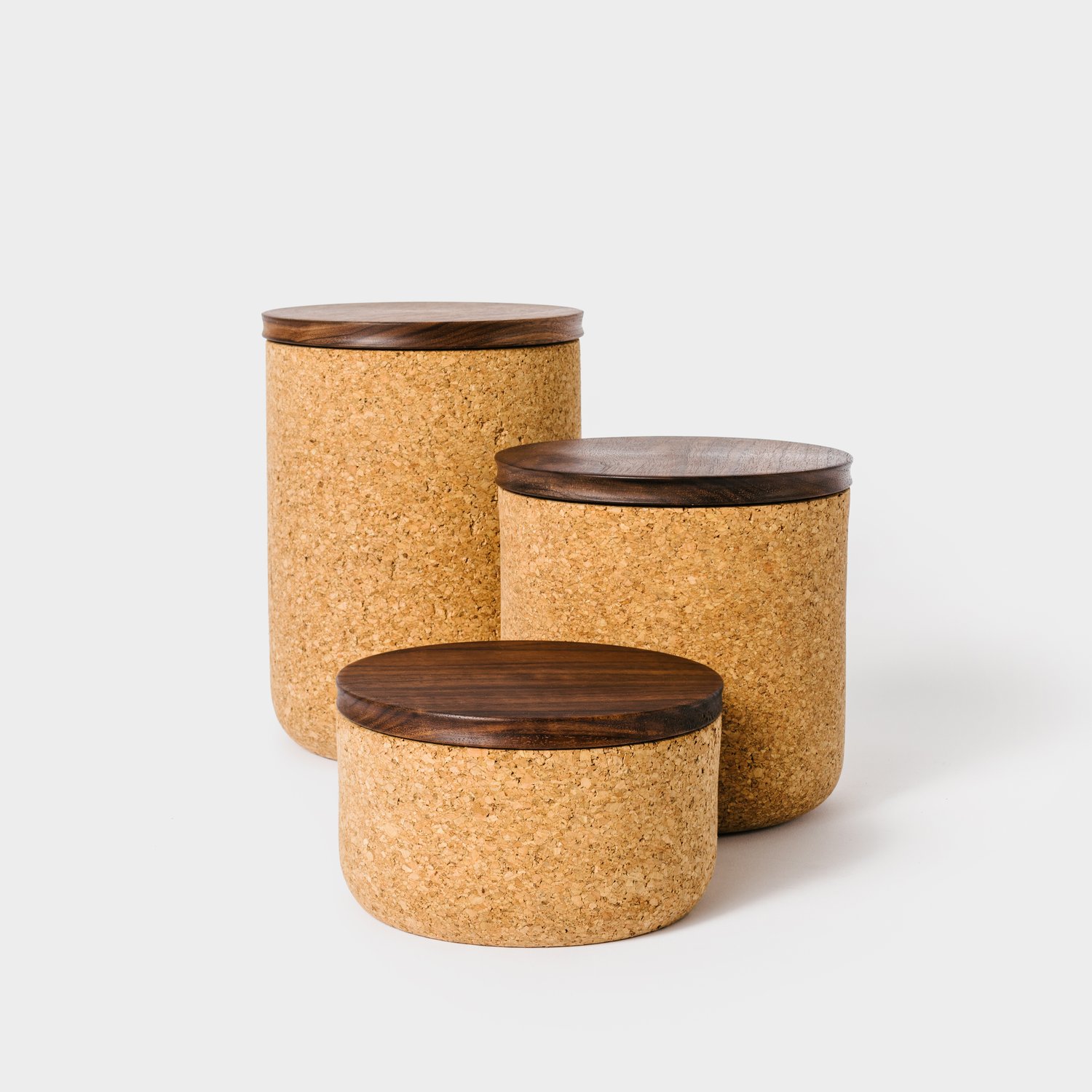 Walnut Tea Canisters 