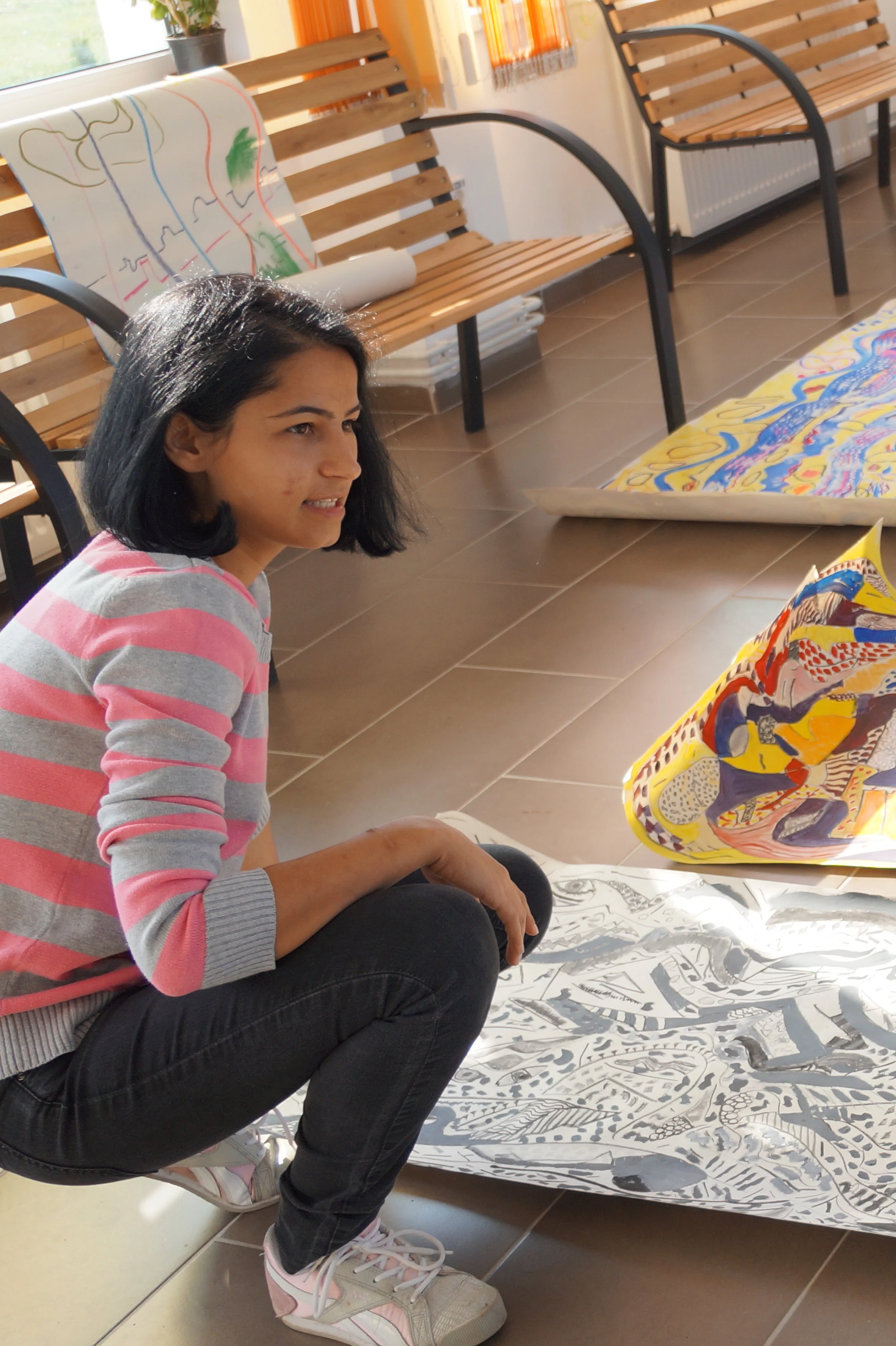 Ale, VfMH Manager in Tarnaveni, wondering how we are going to display all the pictures!