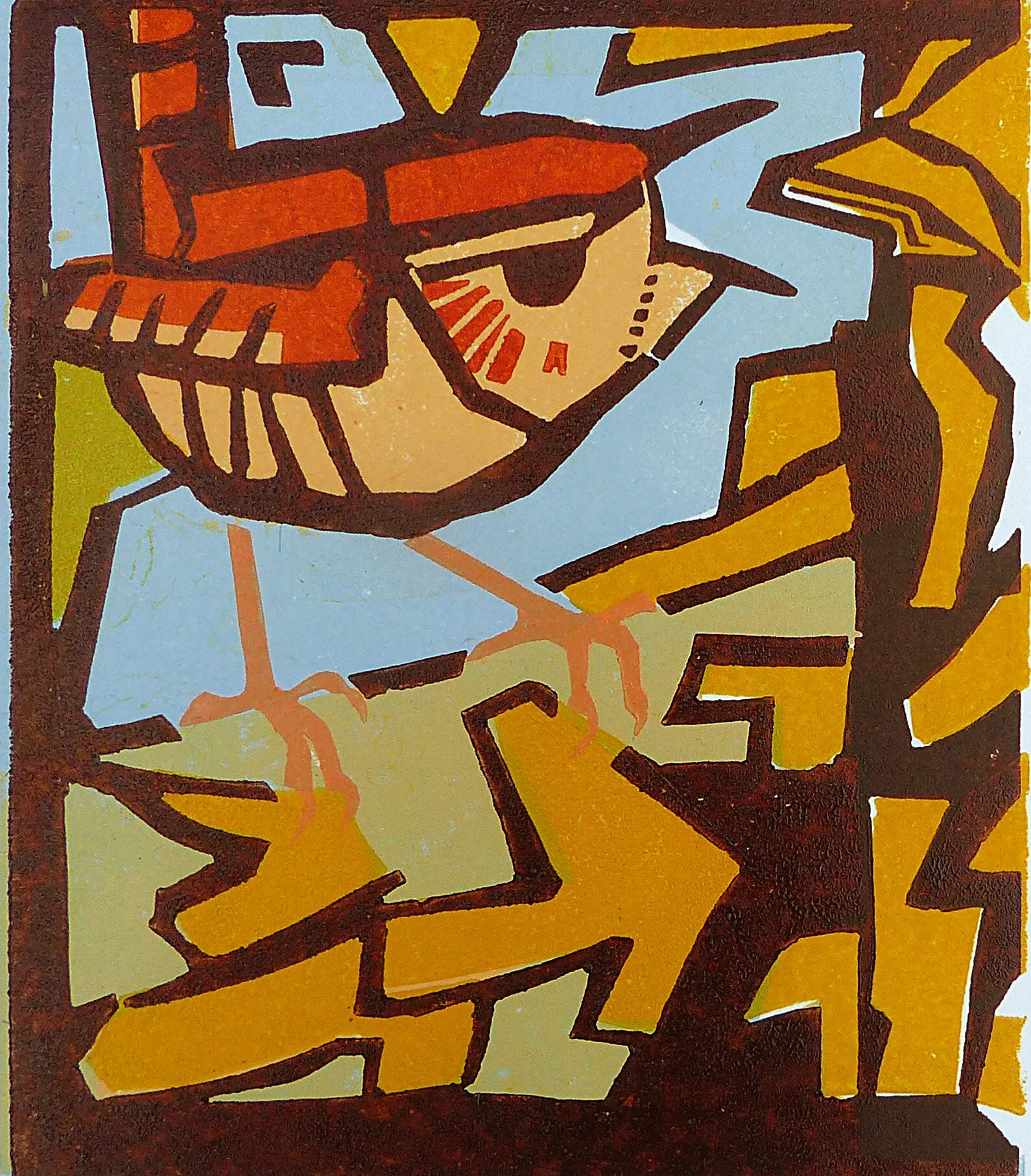 Wren linocut ed. 45