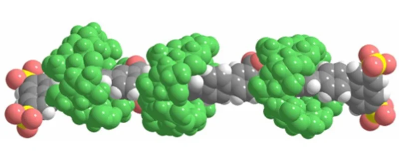 Image: Rotaxane molecular structure.