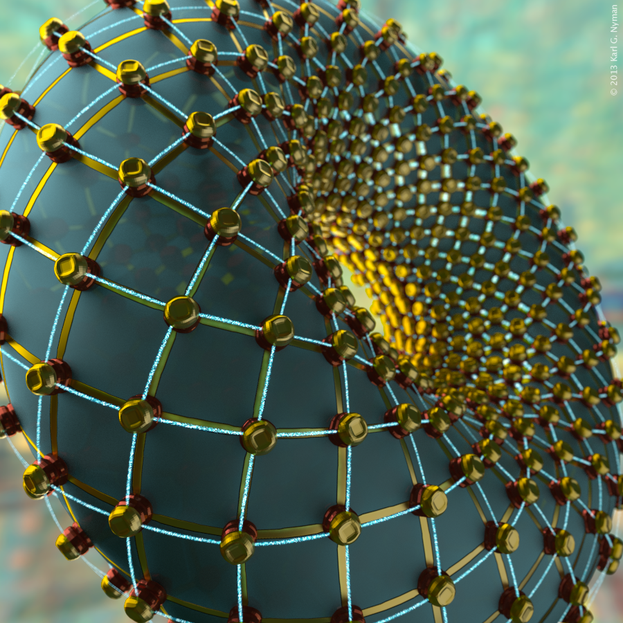 Illustration of a 'toric' quantum network