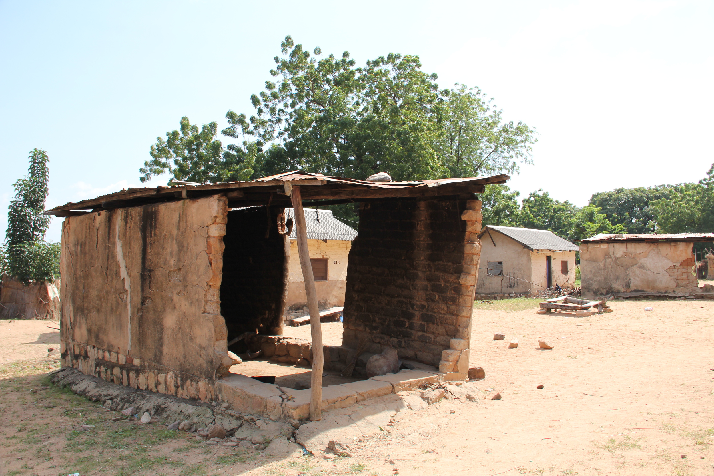  A typical kitchen hut in the married student neighborhood. 