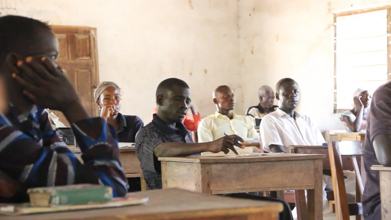 Class in session in the Old Chapel building.