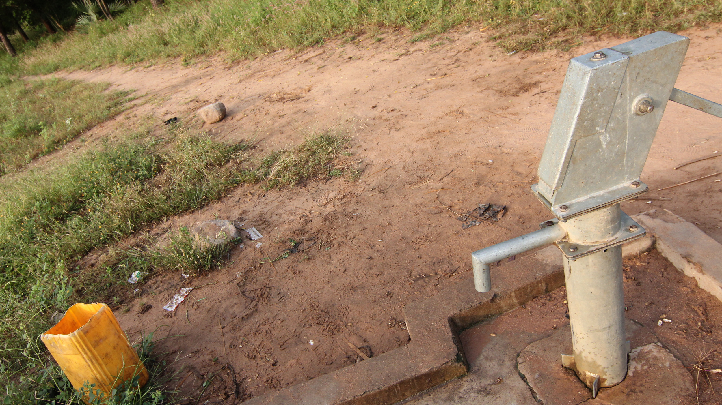  BTS has the beginnings of a decent water infrastructure: a number of wells with hand pumps. 